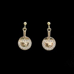 Table Tennis Racket Shaped Earrings