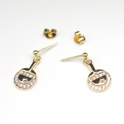 Table Tennis Racket Shaped Earrings