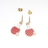Table Tennis Racket Shaped Earrings
