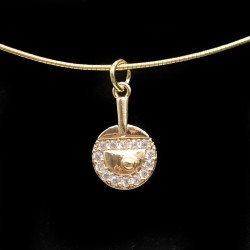 Table Tennis Racket Shaped Pendant