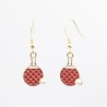 Table Tennis Racket Shaped Earrings