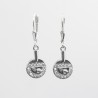 Table Tennis Racket Earrings with circon