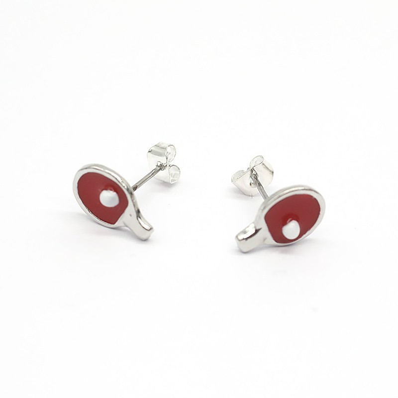 Pendientes en forma de palas de ping-pong con circonita Pendientes en forma de palas de ping-pong con circonita