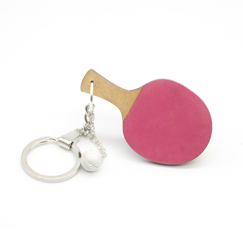 Llavero con forma de raqueta de tenis de mesa Llavero con forma de raqueta de tenis de mesa