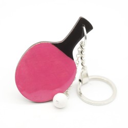 Keychain "Pink table tennis blade 2"