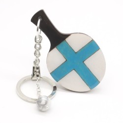 Keychain Pink table tennis blade "Finland"