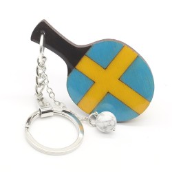 Keychain table tennis blade "Sweden"