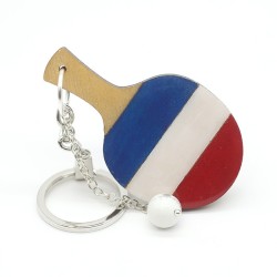 Keychain table tennis blade "France"