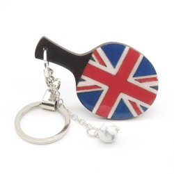 Keychain table tennis blade "Great Britain"