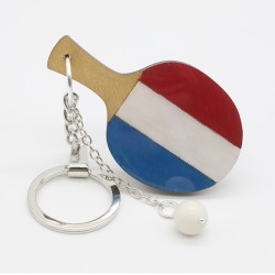 Keychain table tennis blade "Nederland"